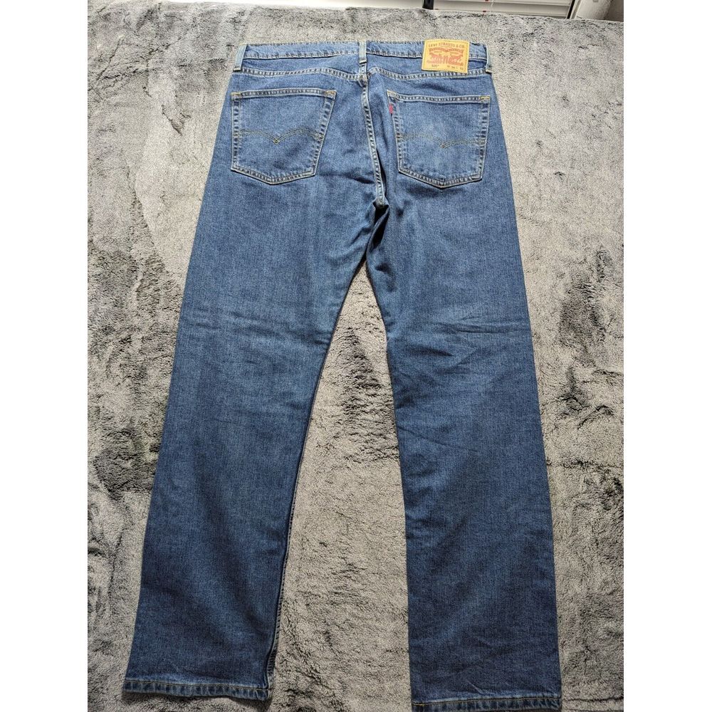 Levi's 505 Straight Leg Fit Jeans Men's Size 36x32 Medium Wash - Picture 11 of 14